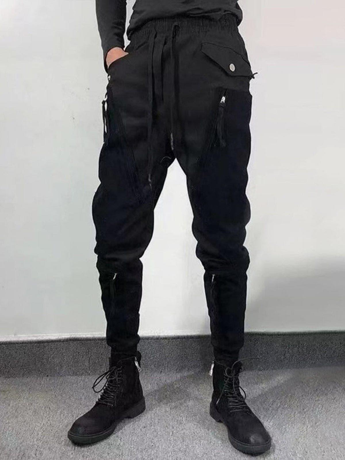 Function Patchwork Zipper Cargo Pants