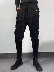 Function Patchwork Zipper Cargo Pants