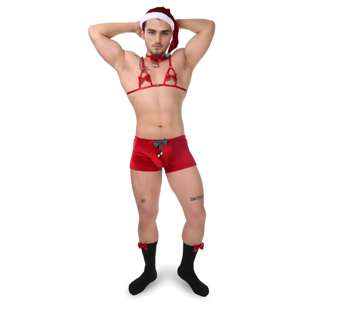 Sexy Men's Christmas Lingerie Set