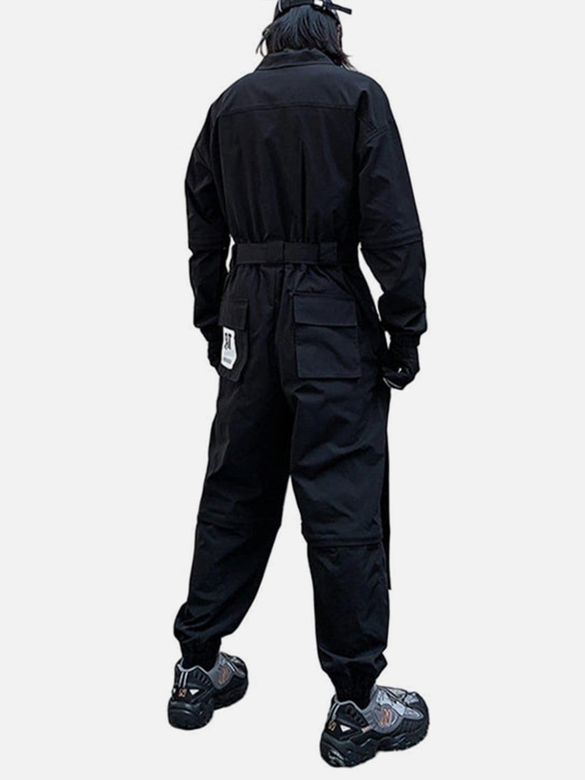 Function Removable Label Cargo Jumpsuit