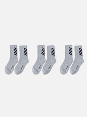 Striped Skateboard Socks 3PCS