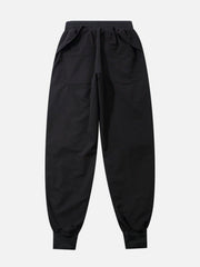 Side Semi-circular Pockets Cargo Pants