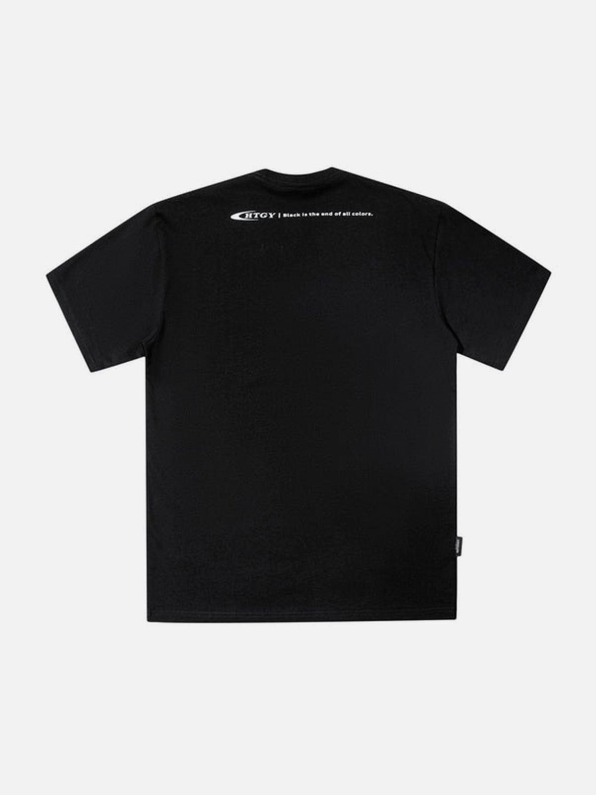 Circle Stars Letters Graphic Tee