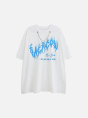Graffiti Letters Necklace Tee