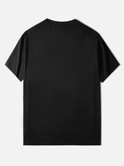Punk Mechanical Girl Print Cotton Tee