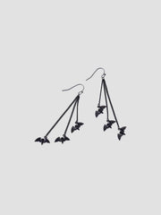 Punk Vintage Chain Bat Earrings