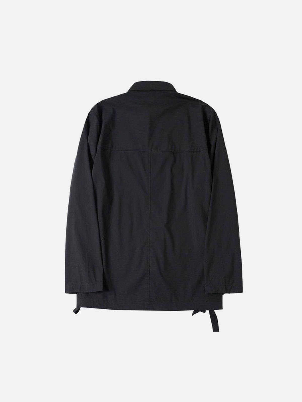 Functional Print Oversize Shirt