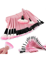 Makeup Tools 32 Pcs Makeup Brushes Wooden Color