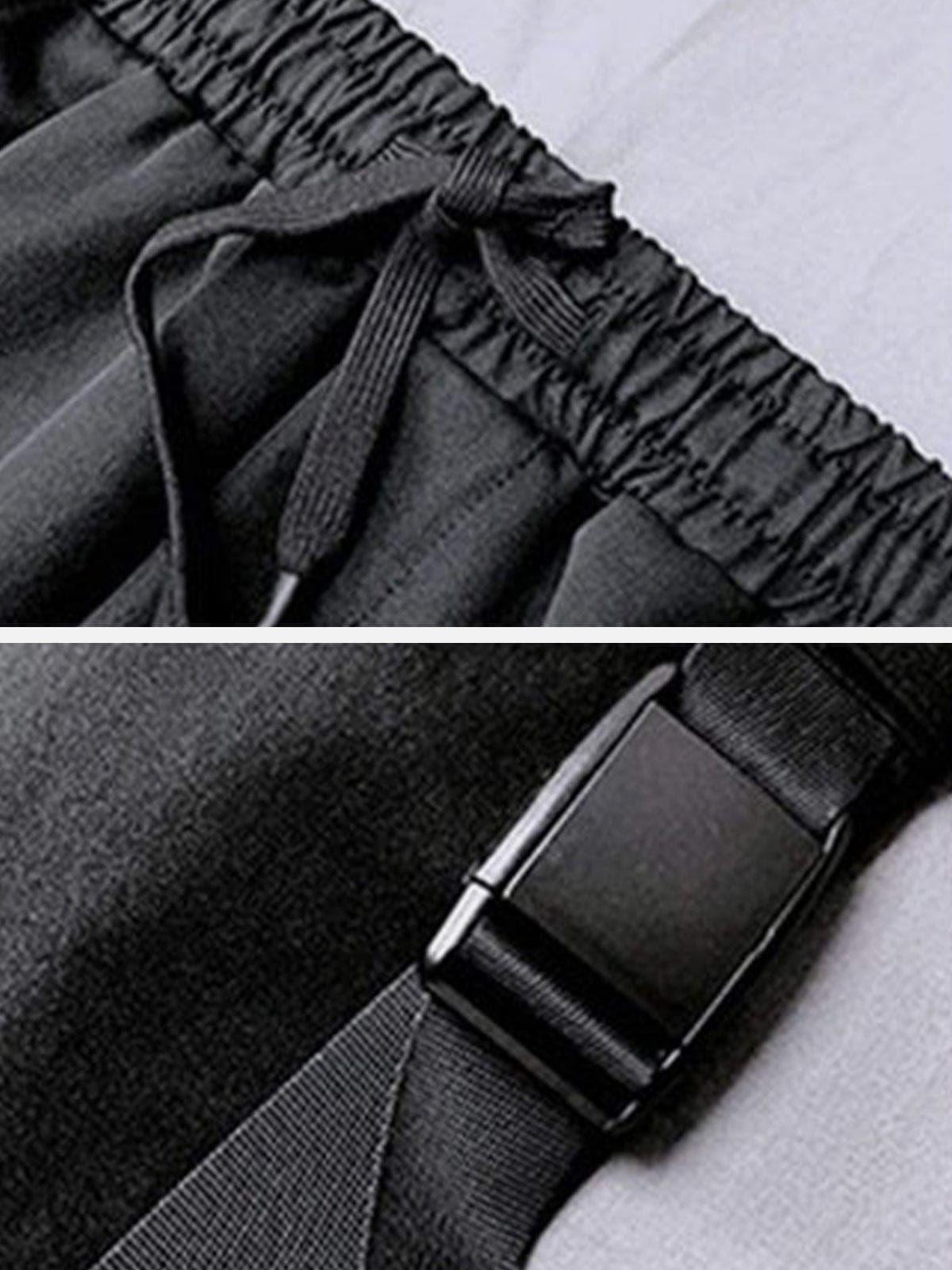 "Multi Pockets Ribbons" Pants