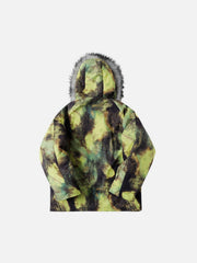 Fur Collar Camouflage Winter Coat