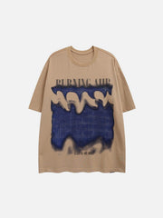 Dark Funny Color Graffiti Tee