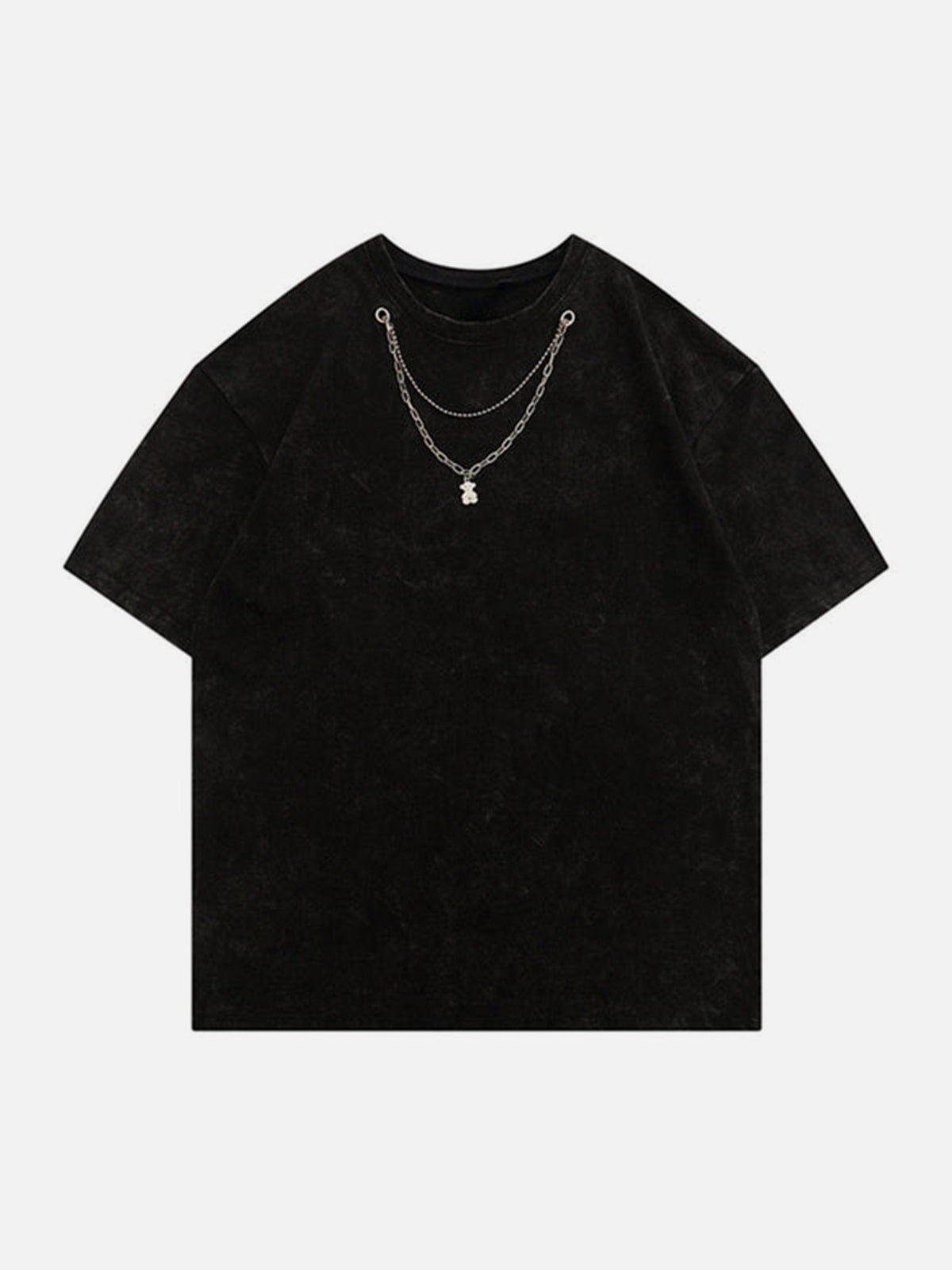 Bear Necklace Washed Tee