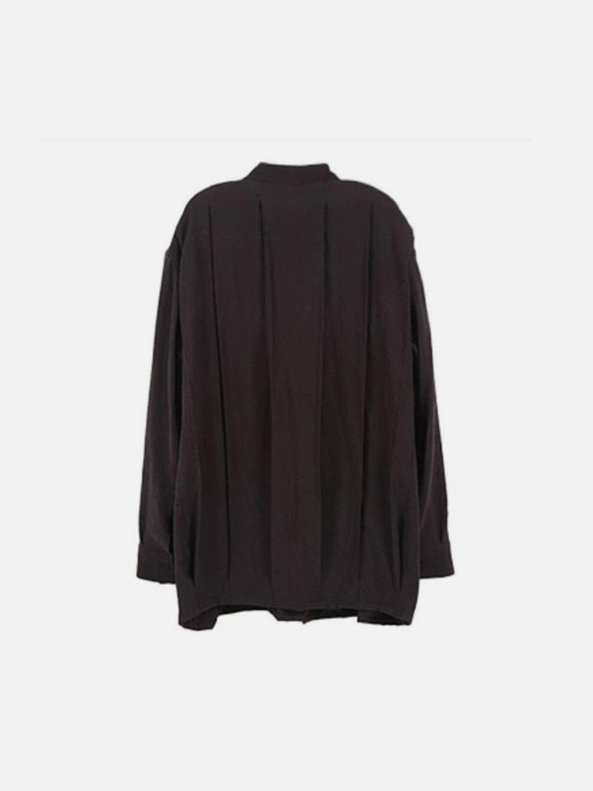 Oversize Fold Long Sleeve Shirt