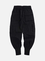 Multi Pockets Drawstring Zipper Pants