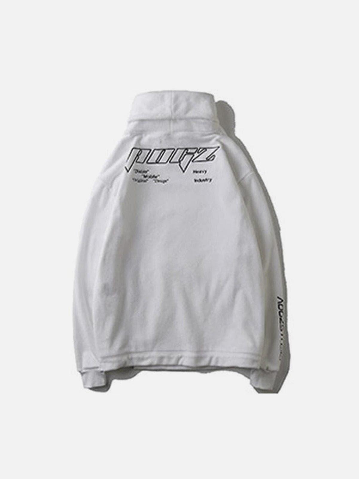 Polar Fleece Turtleneck Hoodie