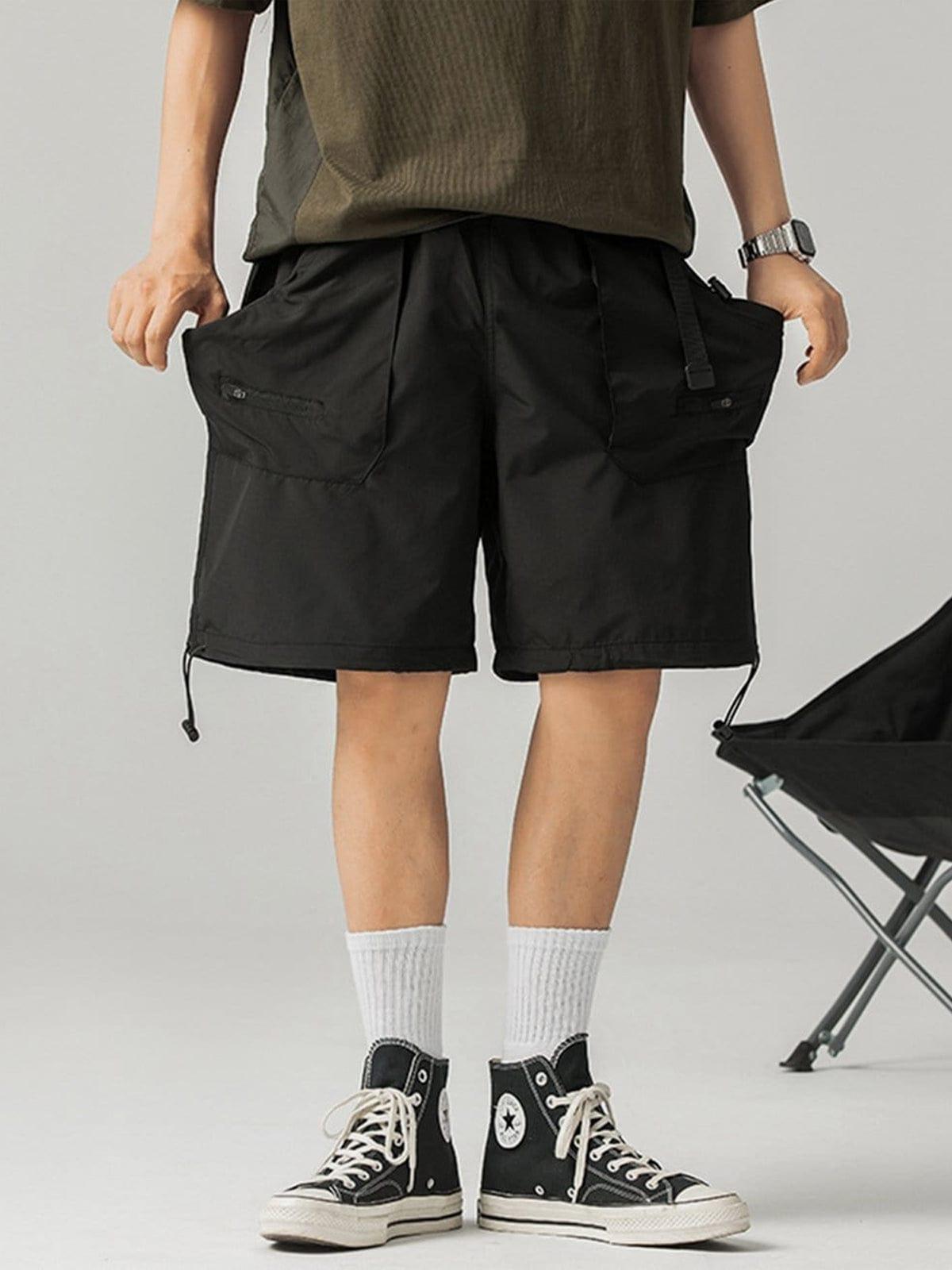 Big Pocket Drawstring Cargo Shorts