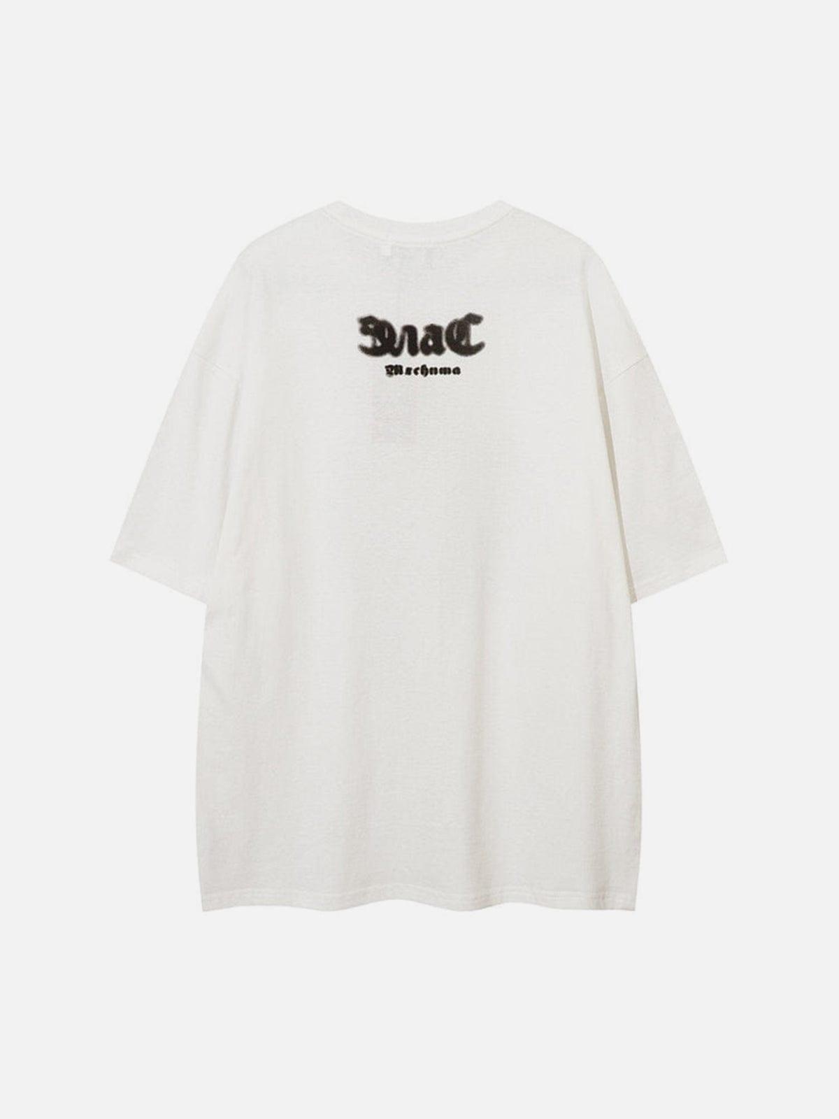 Graffiti Silhouette Graphic Tee