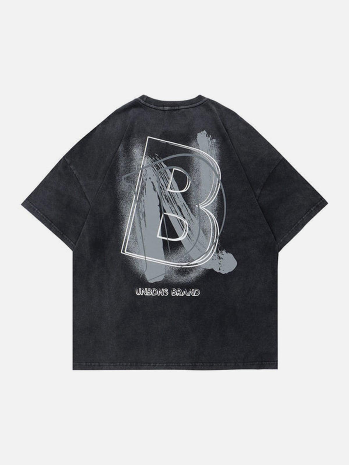 Spray Paint Washed Graphic Tee