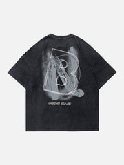 Spray Paint Washed Graphic Tee