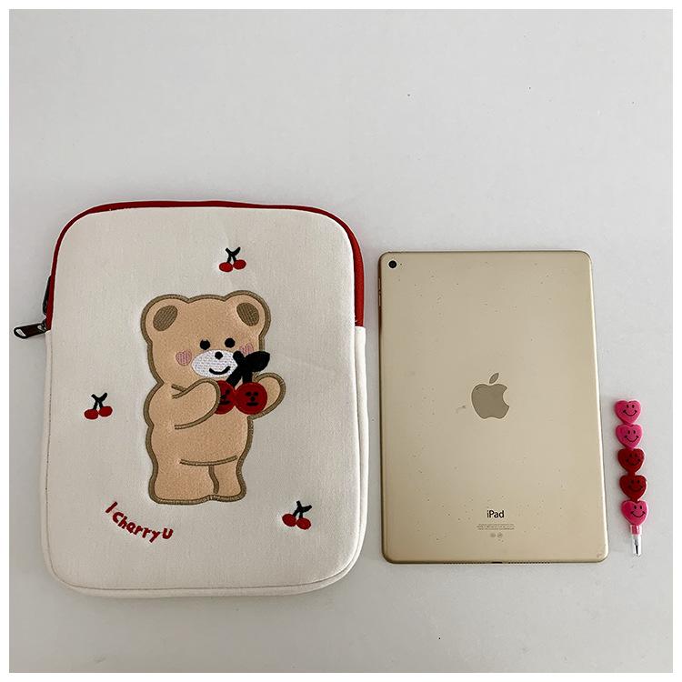 Cherry Bear Ipad Laptop Bag