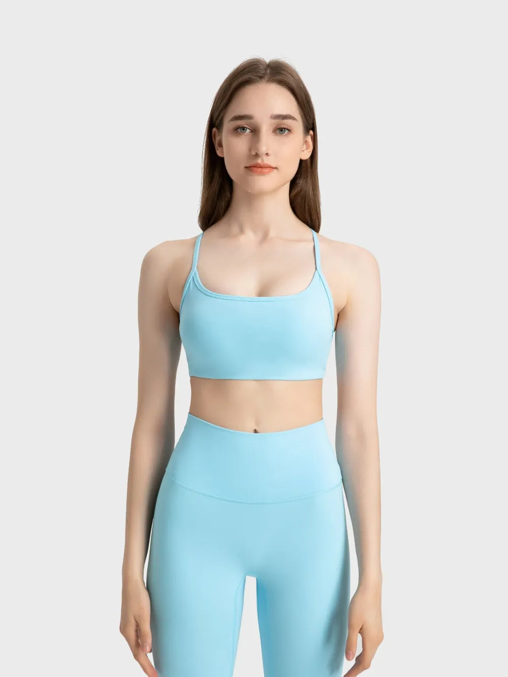 Crisscross Back Cami with Detachable Chest Pads