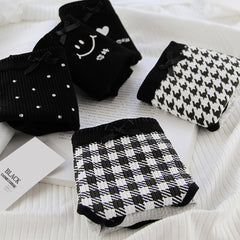 Black and White Plaid Panties