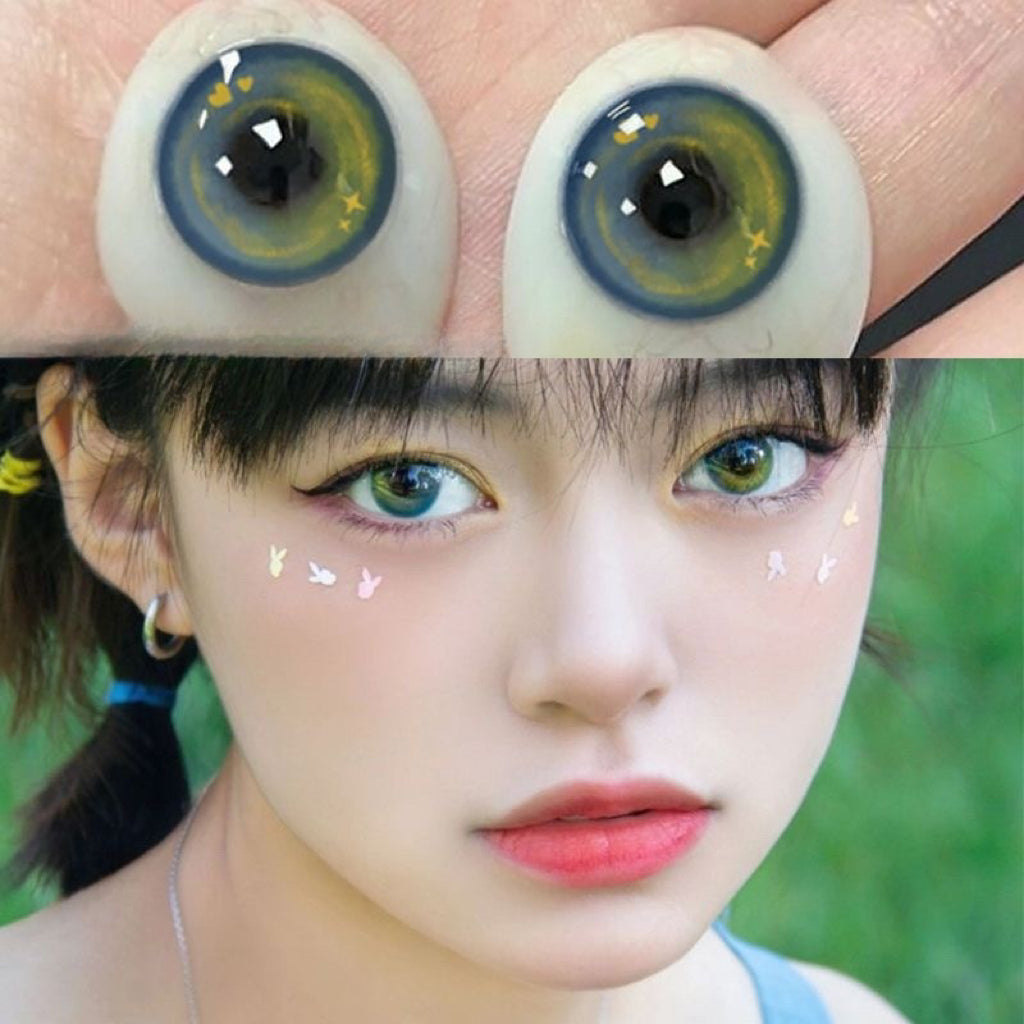 Cosmic Blue Green Contact Lenses(12 months wear)