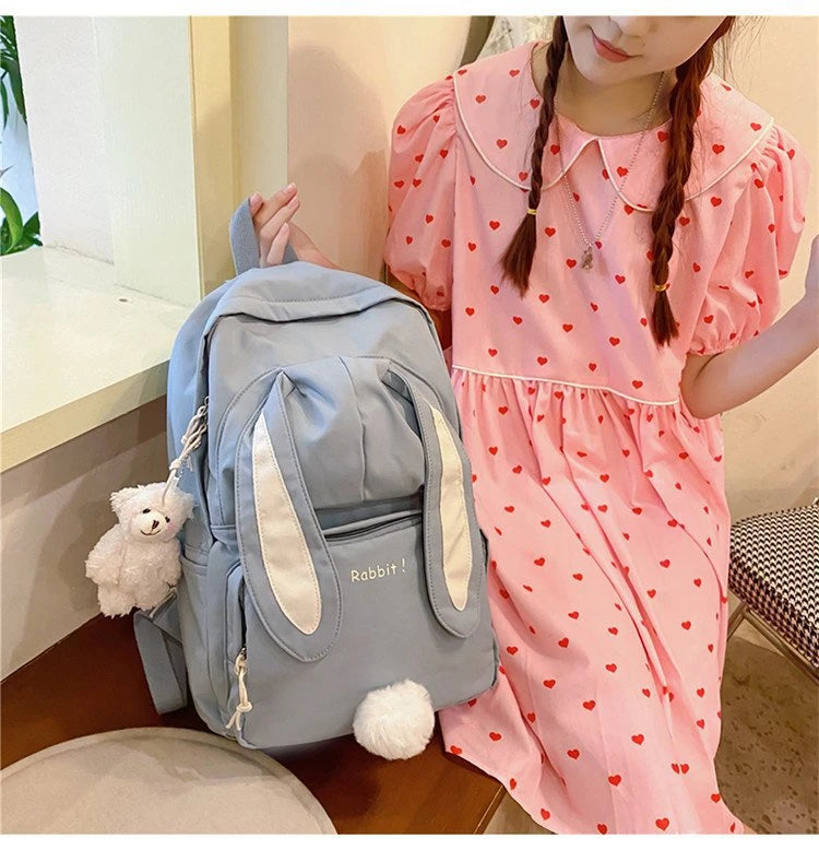 Funny Character Bunny Ears Backpack