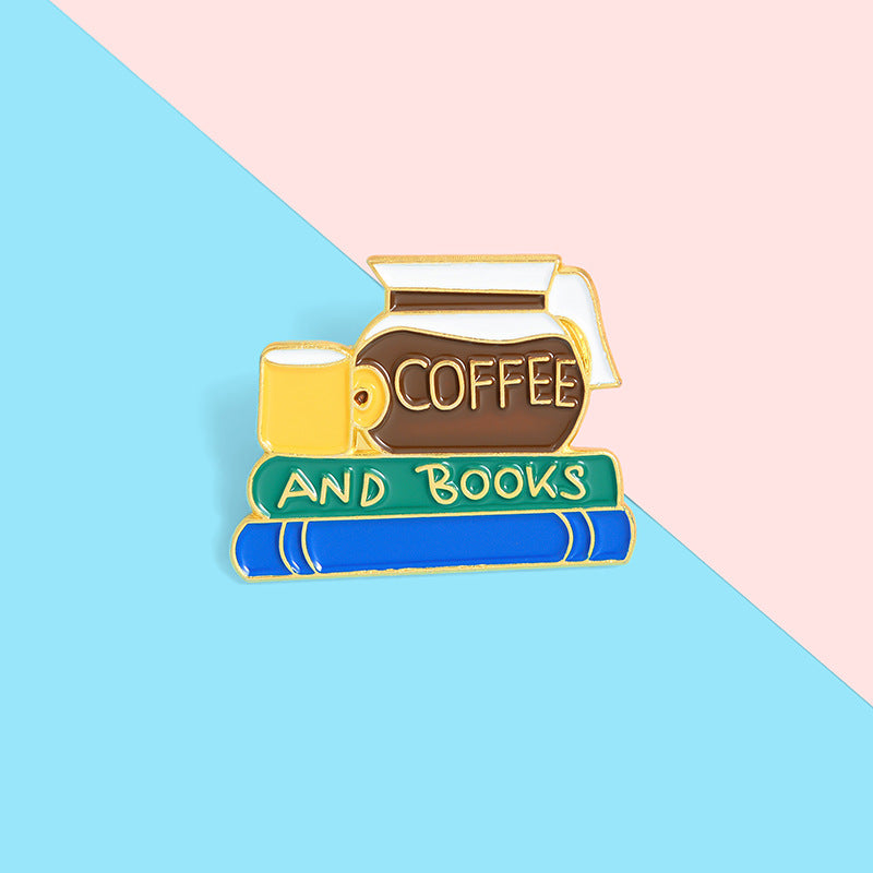 Reading Time Coffee Book Pins