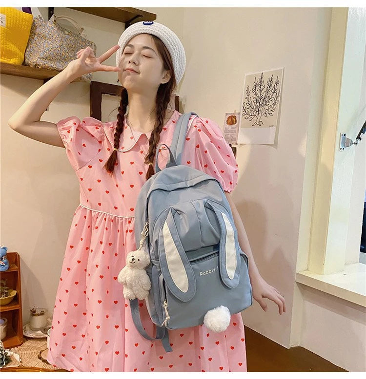 Funny Character Bunny Ears Backpack