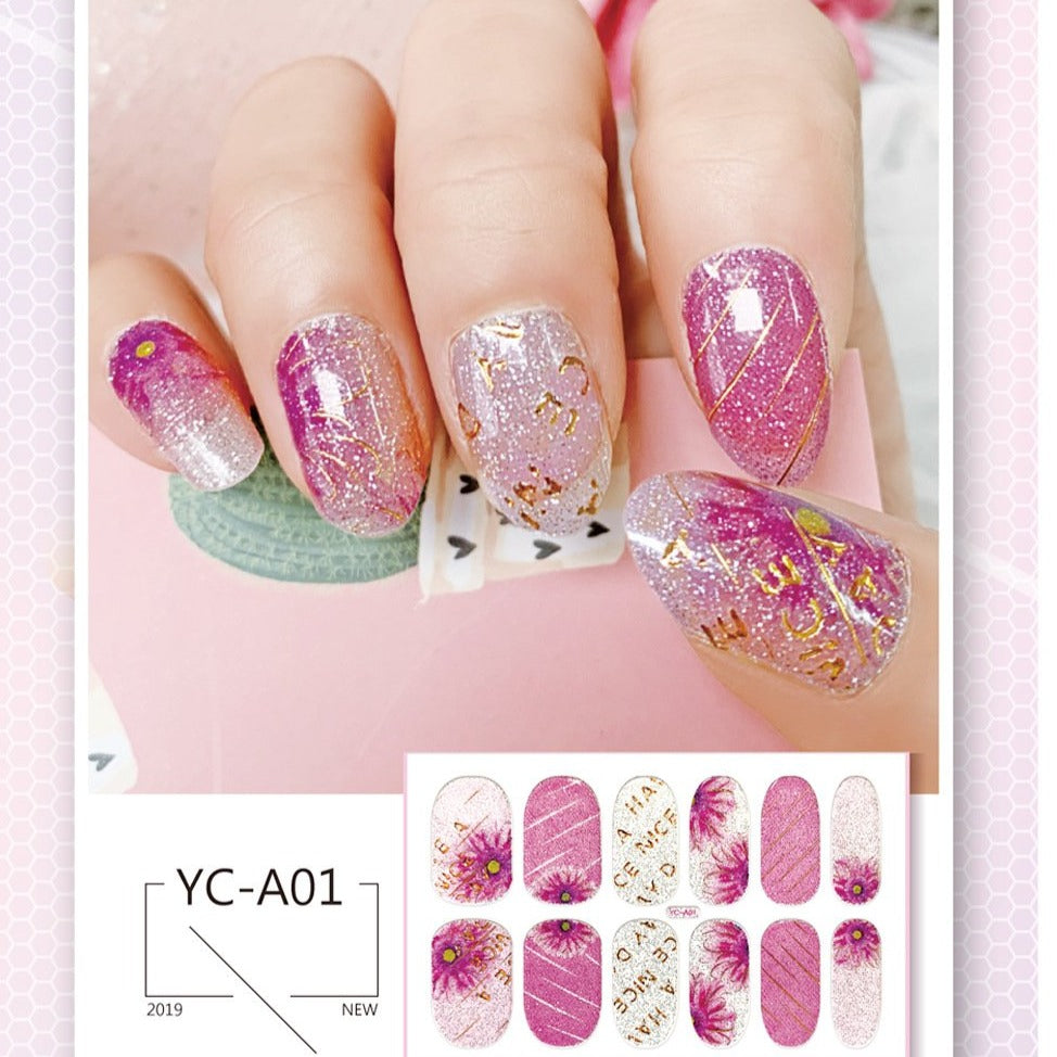 Gradient Constellation Nail Sticker