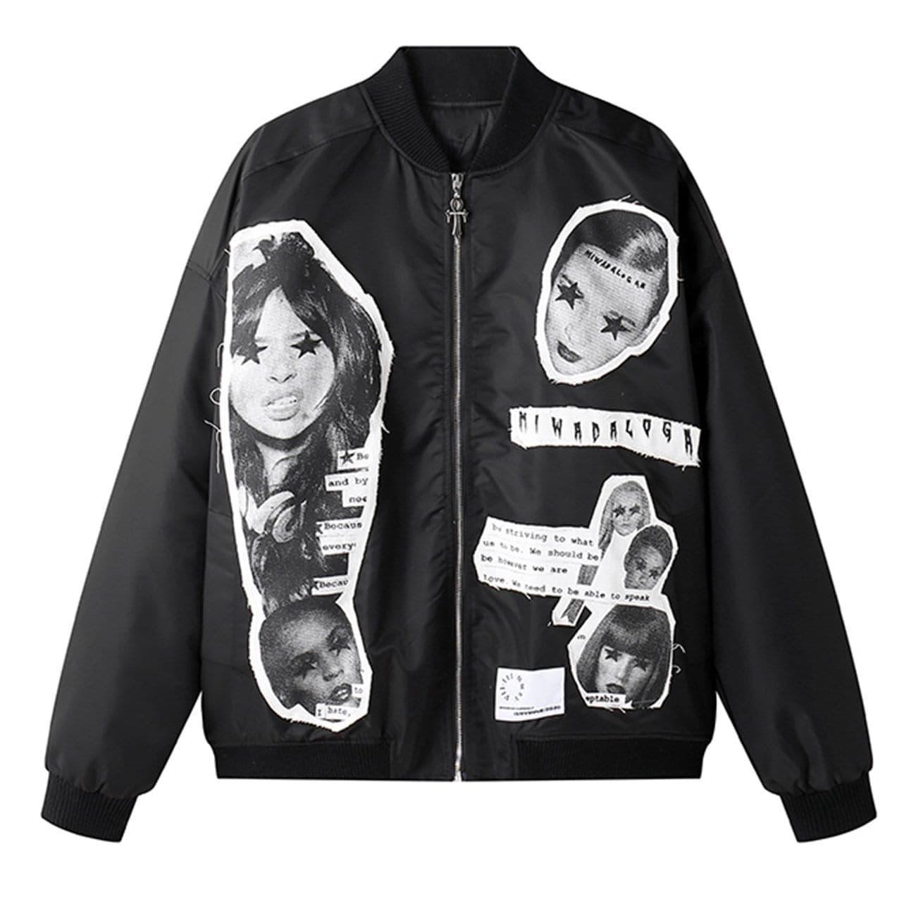"Character Patch" Varsity Jacket