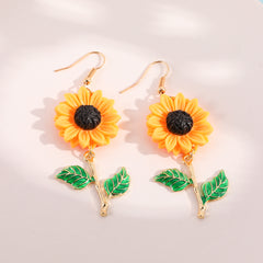 Kawaii Sunflower Earrings