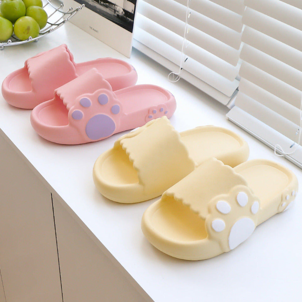 Cute Bear Claw Couple Slippers