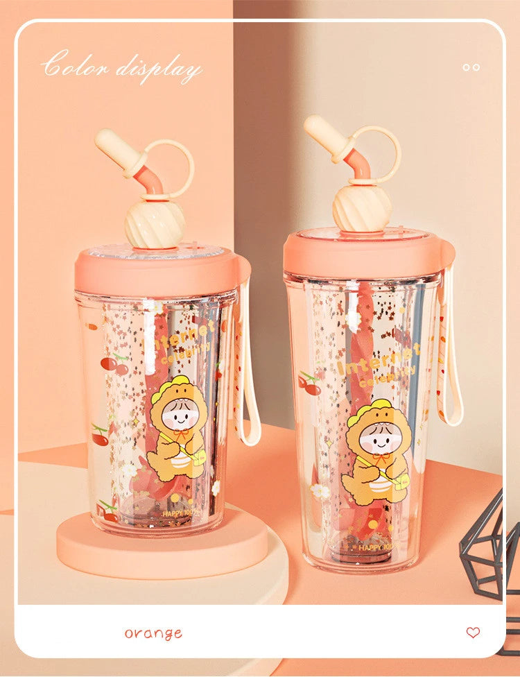 Trendy Cute Straw Cup