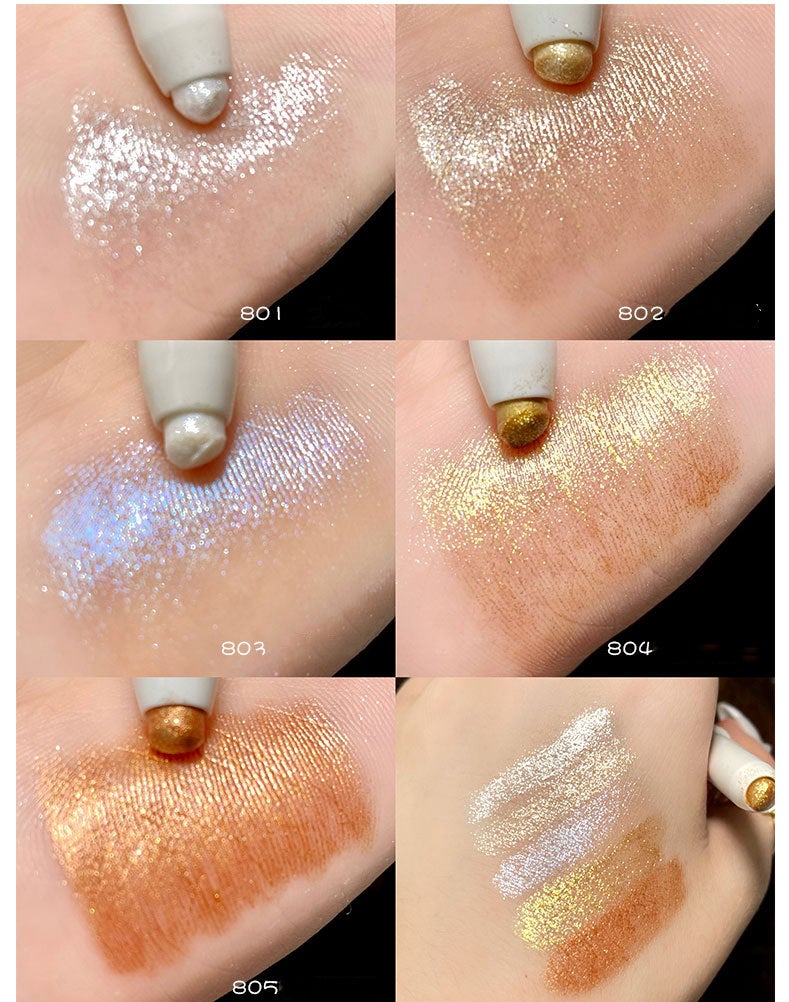 Colorful Glitter Eyeshadow Highlighter Silkworm Pen