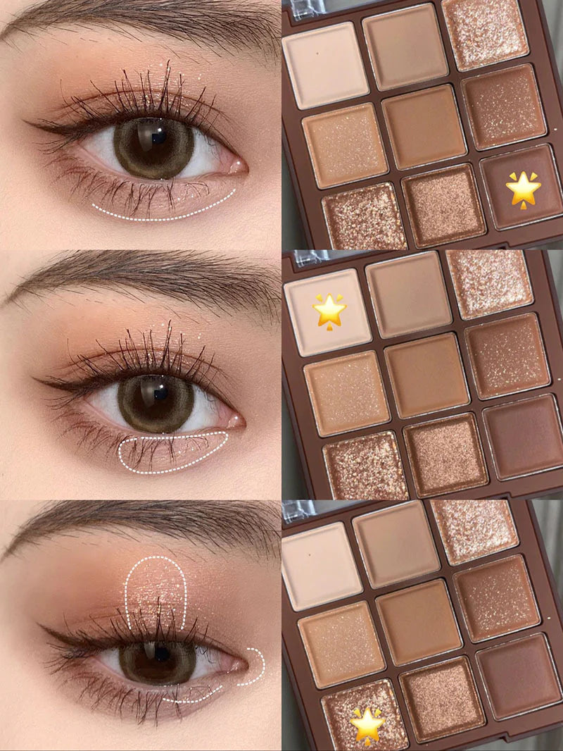 Milk Tea 9 Colors Eyeshadow