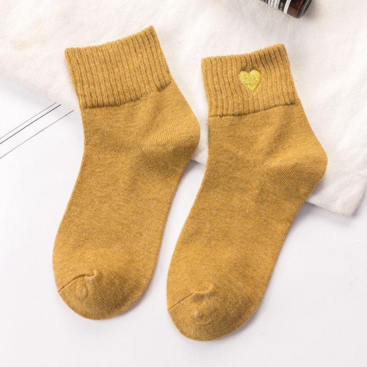 Japanese Love Embroidery Socks