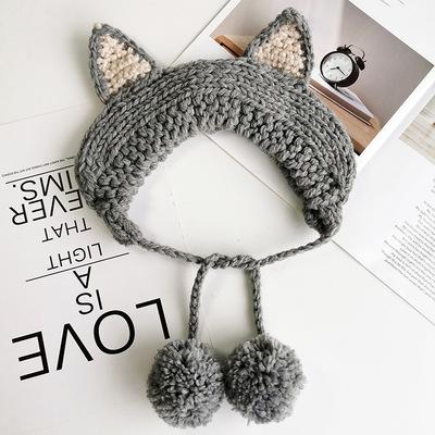 Kawaii Fox Ear Knit Hat