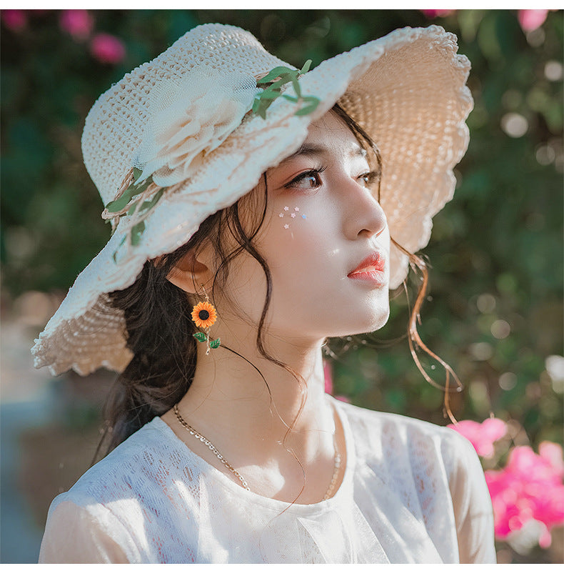 Kawaii Sunflower Earrings