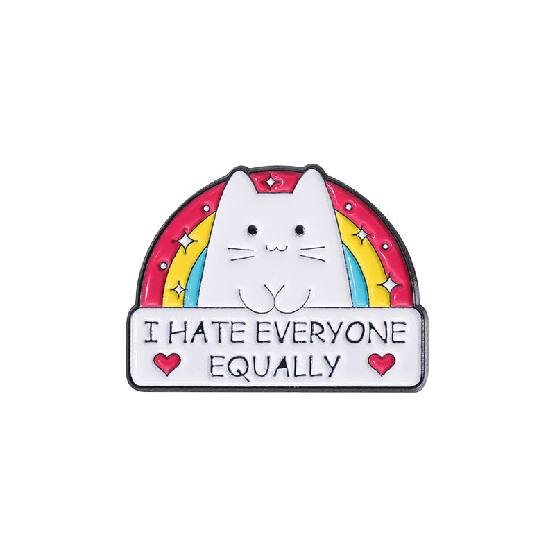 Cartoon Rainbow Cat Pins