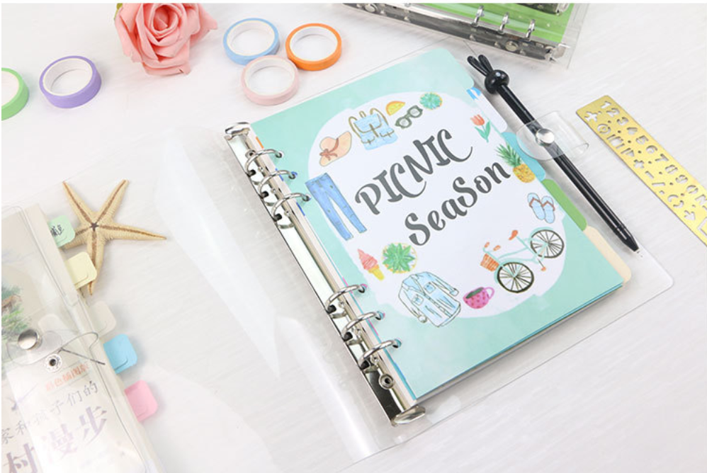 6 Ring Binder Transparent Cover