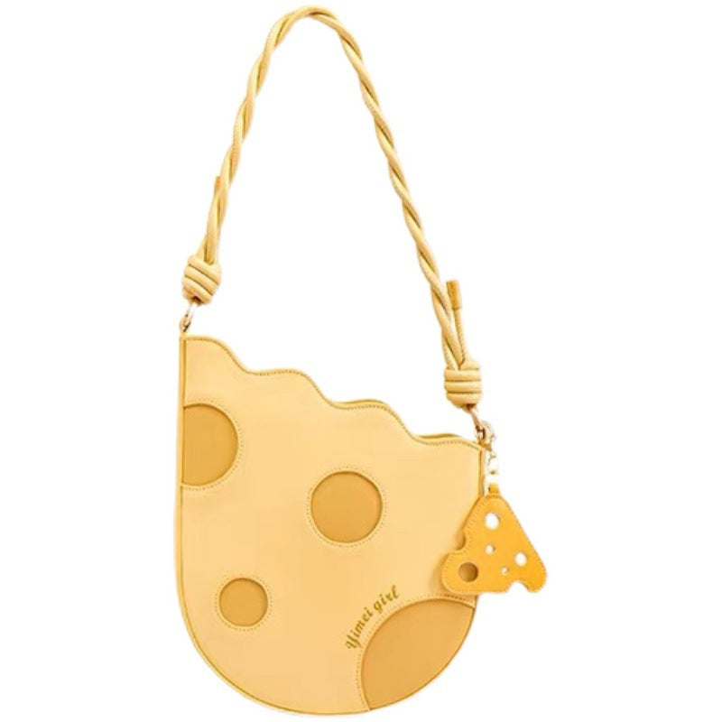 Creamy Yellow Cheese Shoulder Bag