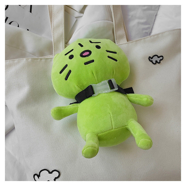 Funny Green Cat Tote Bag