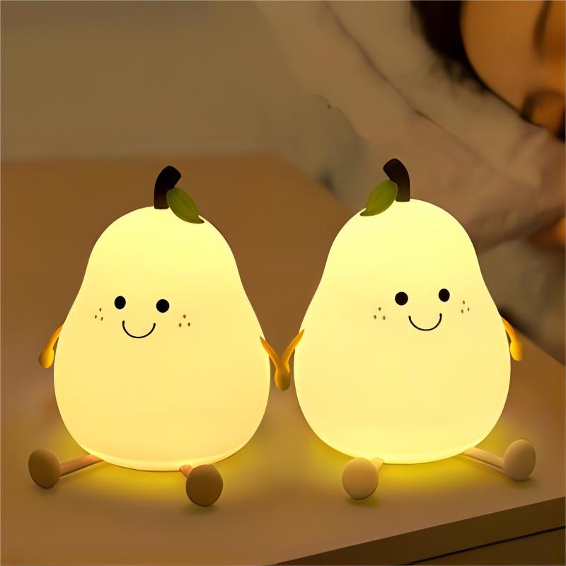 Kawaii Cartoon Pear Night Light