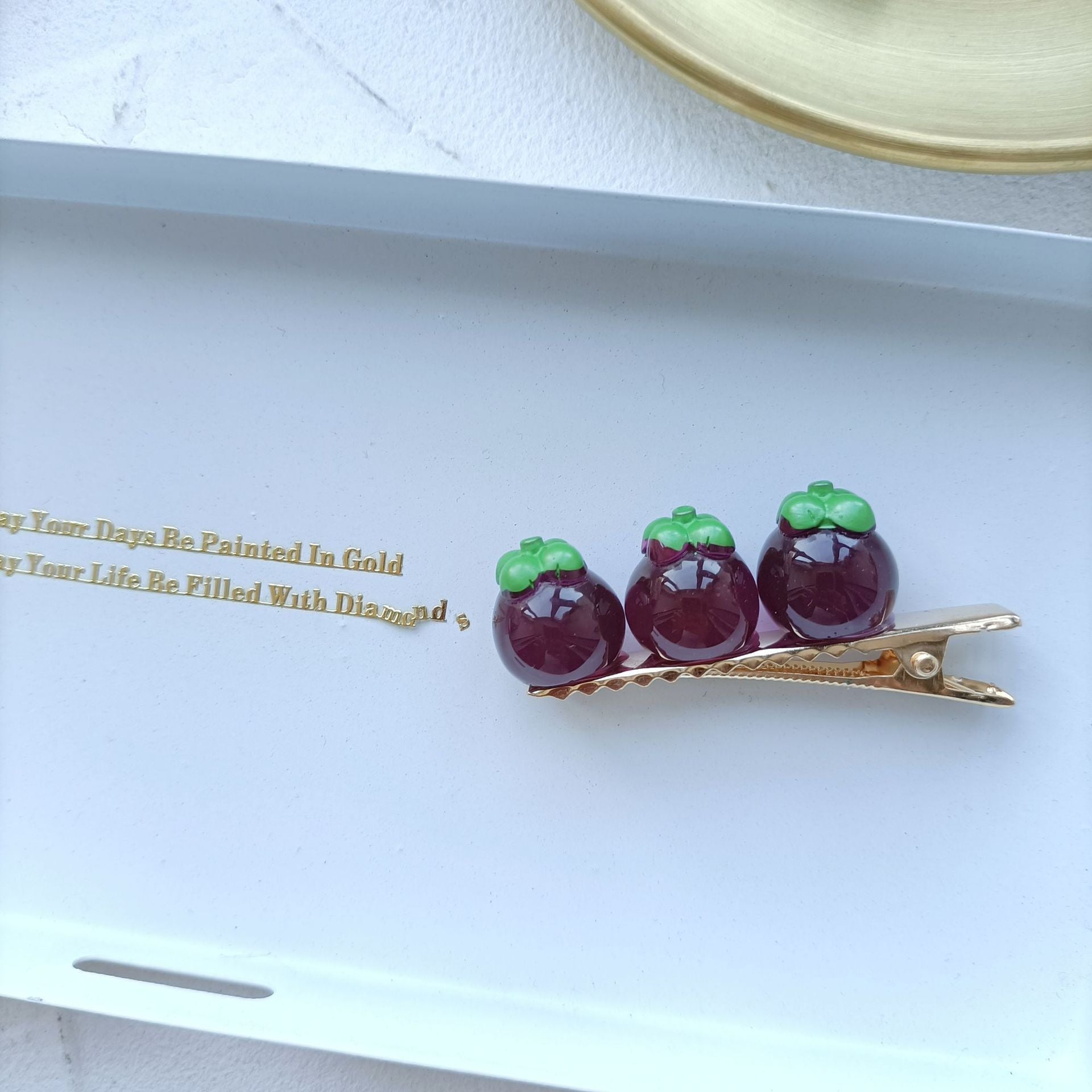 Summer Fruit Transparent Hair Clips