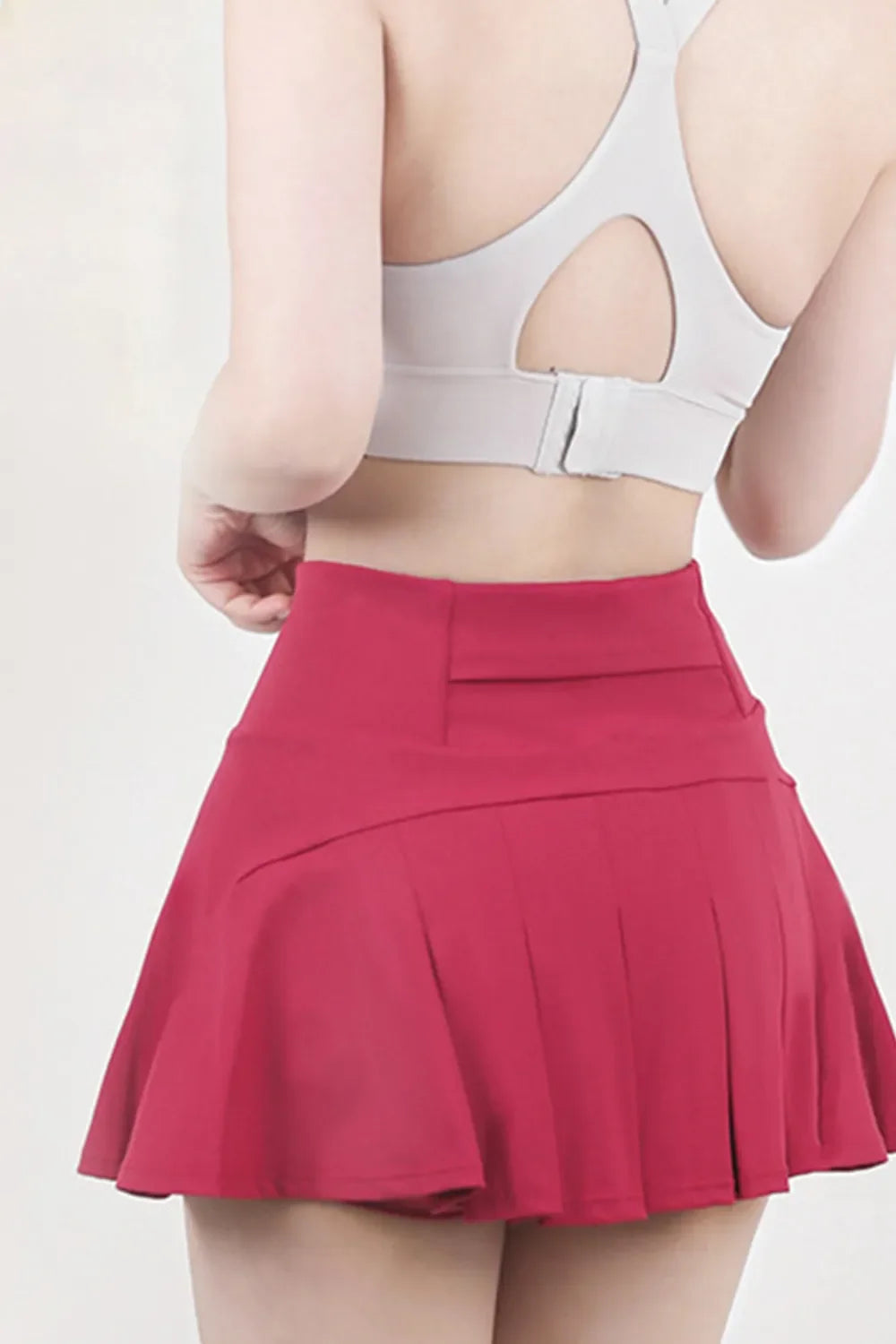 High Waist Pleated Skirt