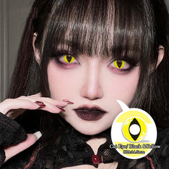 Halloween Black Yellow Contact Lenses(6 months wear)