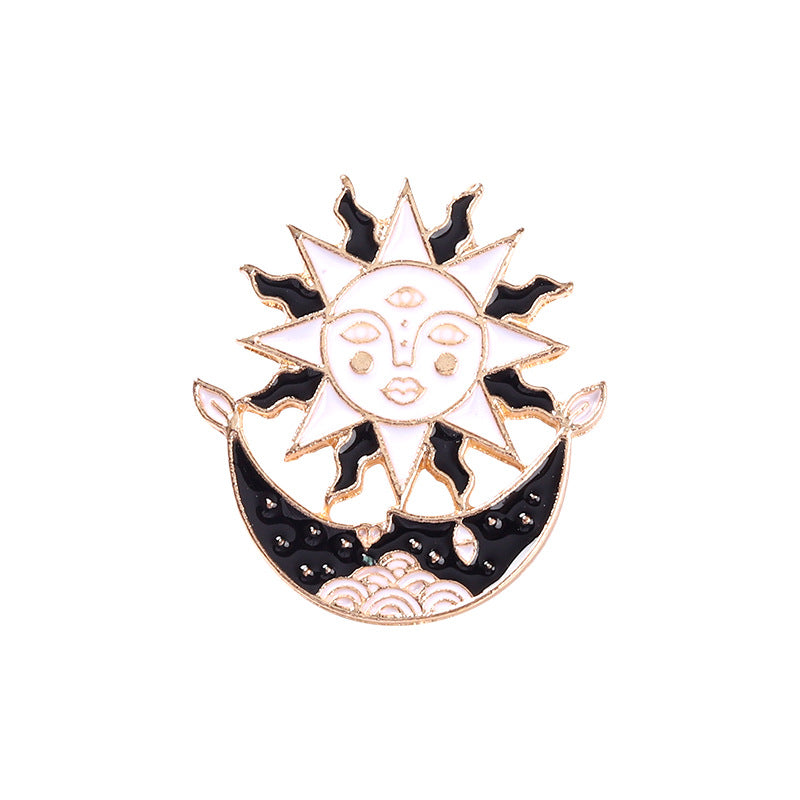 Cartoon Moon Cat Pins