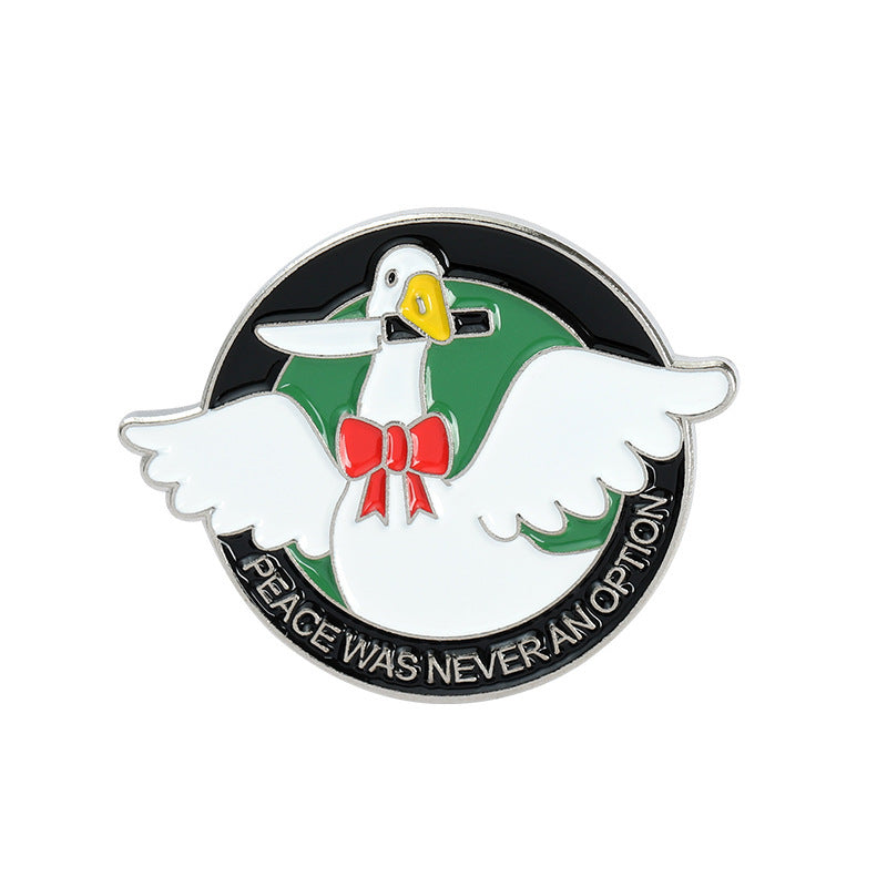 Cartoon Cute Big White Goose Pins